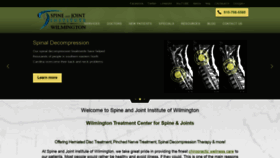 What Wilmingtonspineandjoint.com website looked like in 2019 (4 years ago)