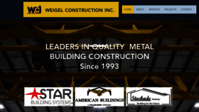 What Weigelconstruction.com website looked like in 2019 (4 years ago)