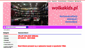 What Wolkakids.pl website looked like in 2019 (4 years ago)
