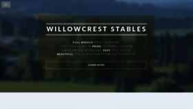 What Willowcreststables.com website looked like in 2019 (4 years ago)