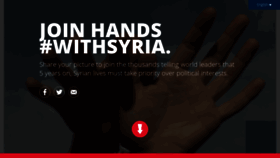 What Withsyria.com website looked like in 2019 (4 years ago)