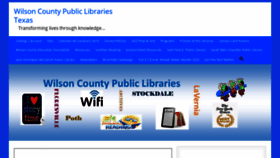 What Wilsoncountylibrary.org website looked like in 2019 (4 years ago)
