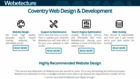 What Webetecture.co.uk website looked like in 2019 (4 years ago)