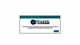 What Woundsinternational.com website looked like in 2019 (4 years ago)