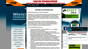 What Wiescisokolowskie.pl website looked like in 2019 (4 years ago)