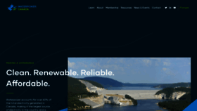 What Waterpowercanada.ca website looked like in 2019 (4 years ago)
