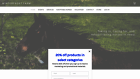 What Winterfrostfarm.org website looked like in 2019 (6 years ago)