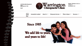 What Warringtonchiropractic.com website looked like in 2019 (4 years ago)