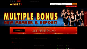 What Winbet7.com website looked like in 2019 (4 years ago)