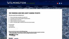 What Wilmingtonparkingtickets.com website looked like in 2019 (4 years ago)