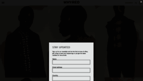 What Whyred.com website looked like in 2019 (4 years ago)