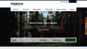 What Wald-boerse.de website looked like in 2019 (4 years ago)