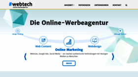 What Webtech.ch website looked like in 2019 (4 years ago)