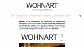 What Wohnart-magazin.at website looked like in 2019 (4 years ago)