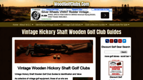 What Woodgolfclubs.com website looked like in 2019 (4 years ago)