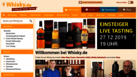 What Whisky.de website looked like in 2019 (4 years ago)