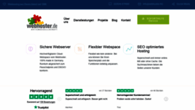 What Webhoster.de website looked like in 2019 (4 years ago)