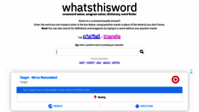 What Whatsthisword.com website looked like in 2019 (4 years ago)