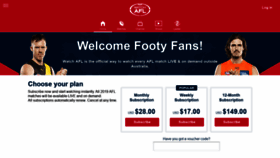 What Watchafl.com.au website looked like in 2019 (4 years ago)