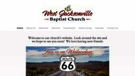 What Westjaxbaptist.org website looked like in 2019 (4 years ago)