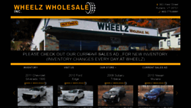 What Wheelzwholesaleinc.com website looked like in 2019 (4 years ago)