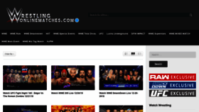 What Wrestlingonlinematches.com website looked like in 2019 (4 years ago)