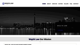 What Wojciklaw.ca website looked like in 2019 (4 years ago)