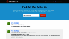 What Whocalledme.com website looked like in 2019 (4 years ago)
