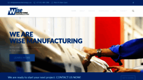What Wisemanufacturing.co.za website looked like in 2019 (4 years ago)