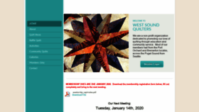 What Westsoundquilters.org website looked like in 2019 (4 years ago)