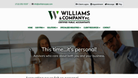 What Williamscpas.com website looked like in 2019 (4 years ago)