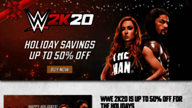 What Wwe.2k.com website looked like in 2019 (4 years ago)