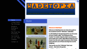 What Wadetopia.com website looked like in 2019 (4 years ago)