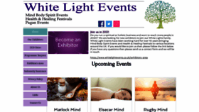 What Whitelightevents.co.uk website looked like in 2019 (4 years ago)