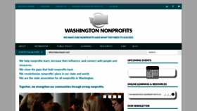 What Washingtonnonprofits.org website looked like in 2019 (4 years ago)
