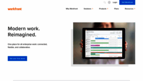 What Workfront.com website looked like in 2019 (4 years ago)