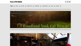 What Woodlandnookcatrescue.com website looked like in 2019 (4 years ago)