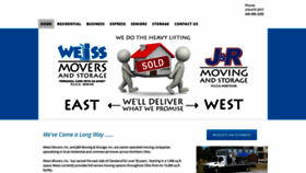 What Weissmovers.com website looked like in 2019 (4 years ago)