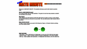 What Webmathminute.com website looked like in 2019 (4 years ago)
