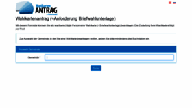 What Wahlkartenantrag.at website looked like in 2019 (4 years ago)