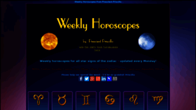 What Weekly-horoscope.co.uk website looked like in 2019 (4 years ago)