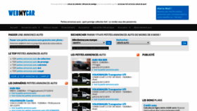 What Webmycar.com website looked like in 2019 (4 years ago)