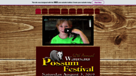 What Wausaupossumfestival.com website looked like in 2019 (4 years ago)