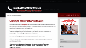 What Win-with-women.com website looked like in 2019 (4 years ago)