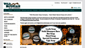 What Wildmountainsoaps.com website looked like in 2019 (4 years ago)