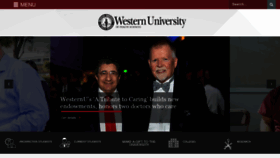 What Westernu.edu website looked like in 2019 (4 years ago)