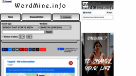 What Wordmine.info website looked like in 2019 (4 years ago)