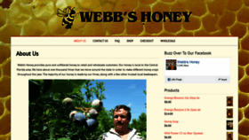 What Webbshoney.com website looked like in 2019 (4 years ago)