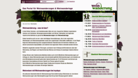 What Weinwanderung.net website looked like in 2020 (4 years ago)