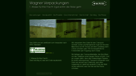 What Wagner-verpackungen.de website looked like in 2020 (4 years ago)
